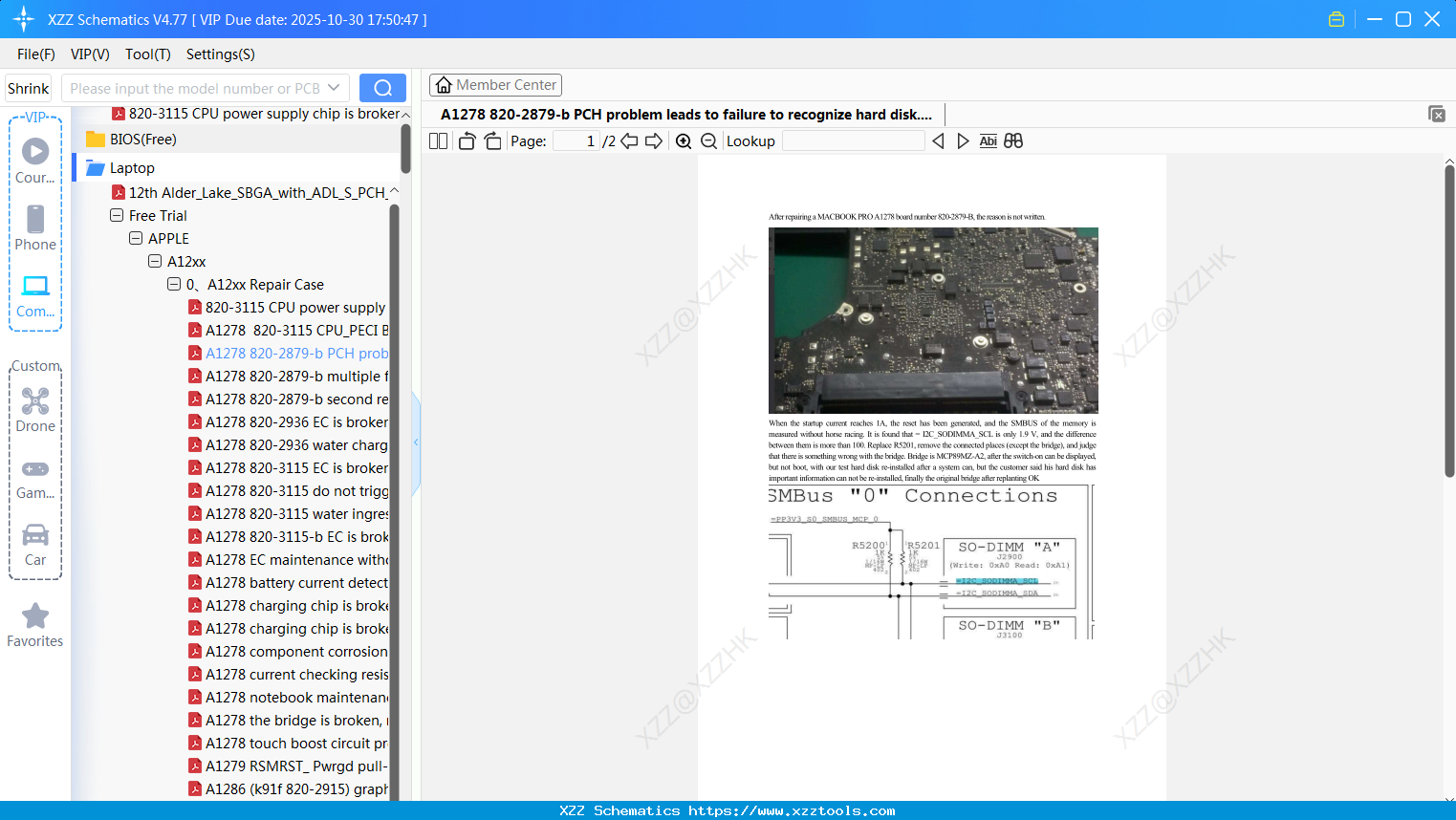 Laptop Apple A1278 820-2879-b PCH Problem Leads To Failure To Recognize Hard Disk